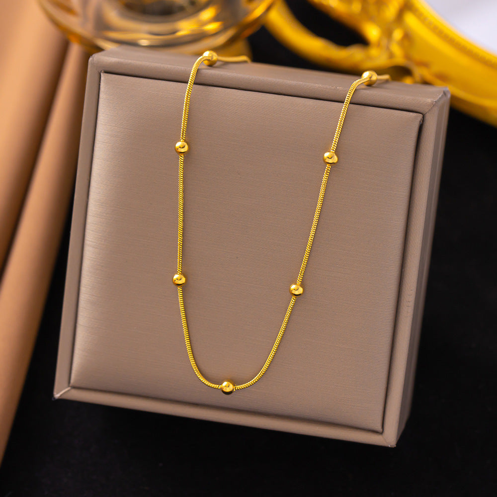 Wholesale Light Luxury Stainless Steel Necklace ACC-NE-Qinji005