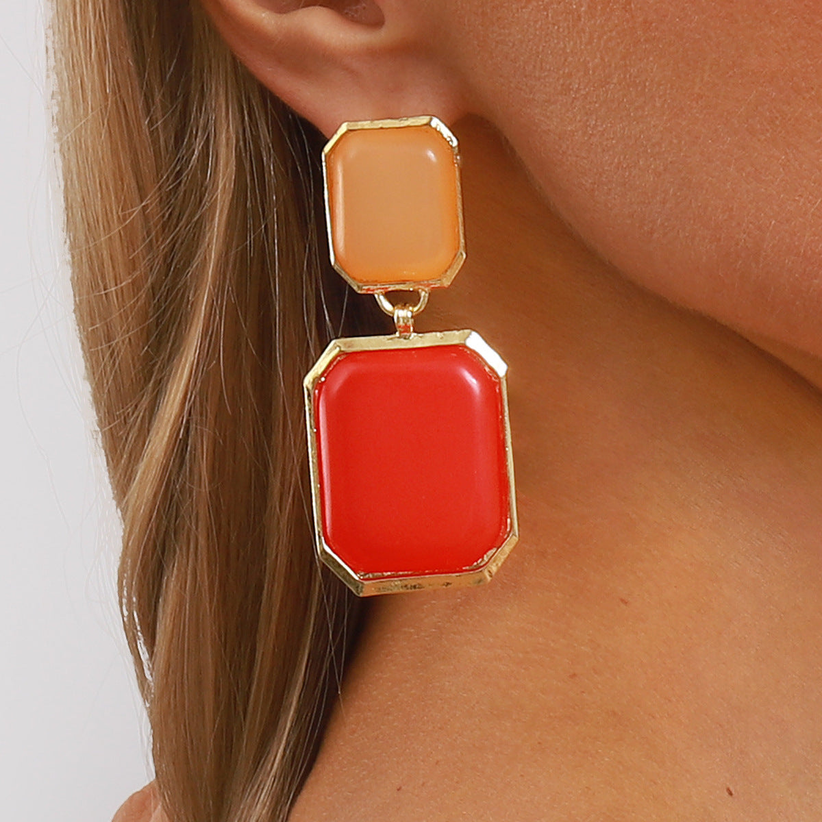 Wholesale square earrings celebrity style,  personality earring