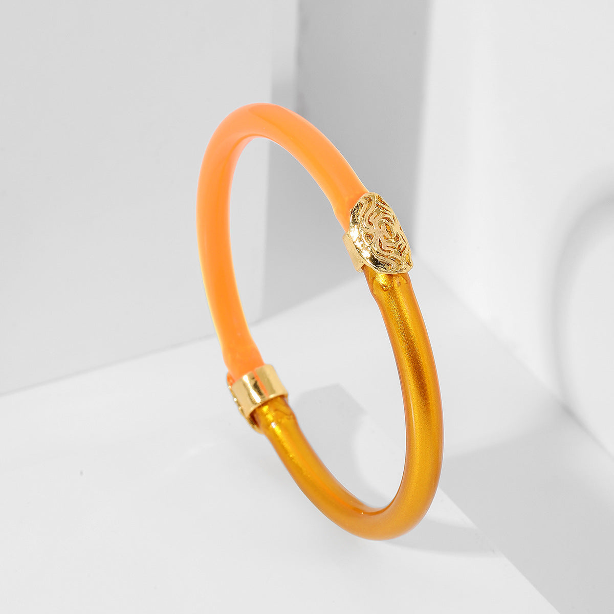 Wholesale Rainbow Color Matching Gold Powder Silicone Alloy Buckle Bracelet