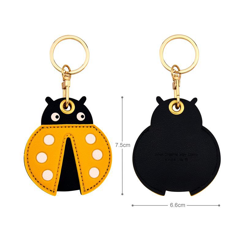 Wholesale Trendy Leather Keychain Card Holder Cute Bag Charm For Women