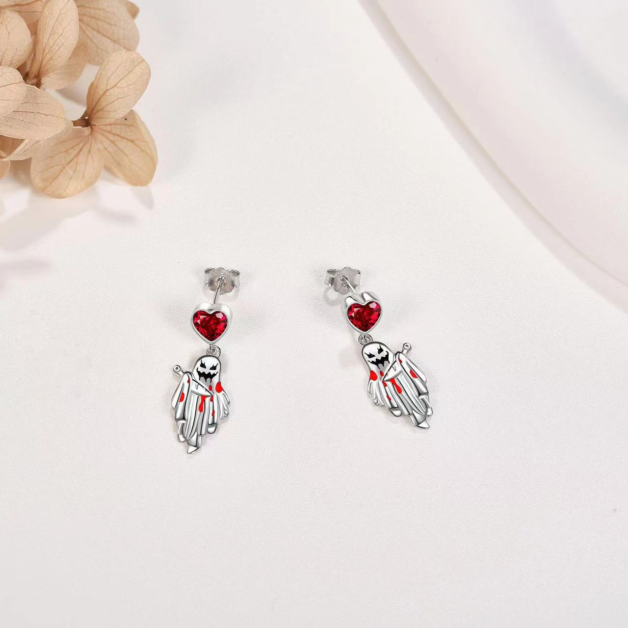 Wholesale Halloween  Cute Horror Ghost Earrings