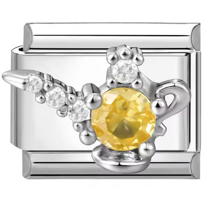 Wholesale  Italian Charm Bracelet 9mm DIY Simple Niche Creative Stainless Steel Composable Bracelet