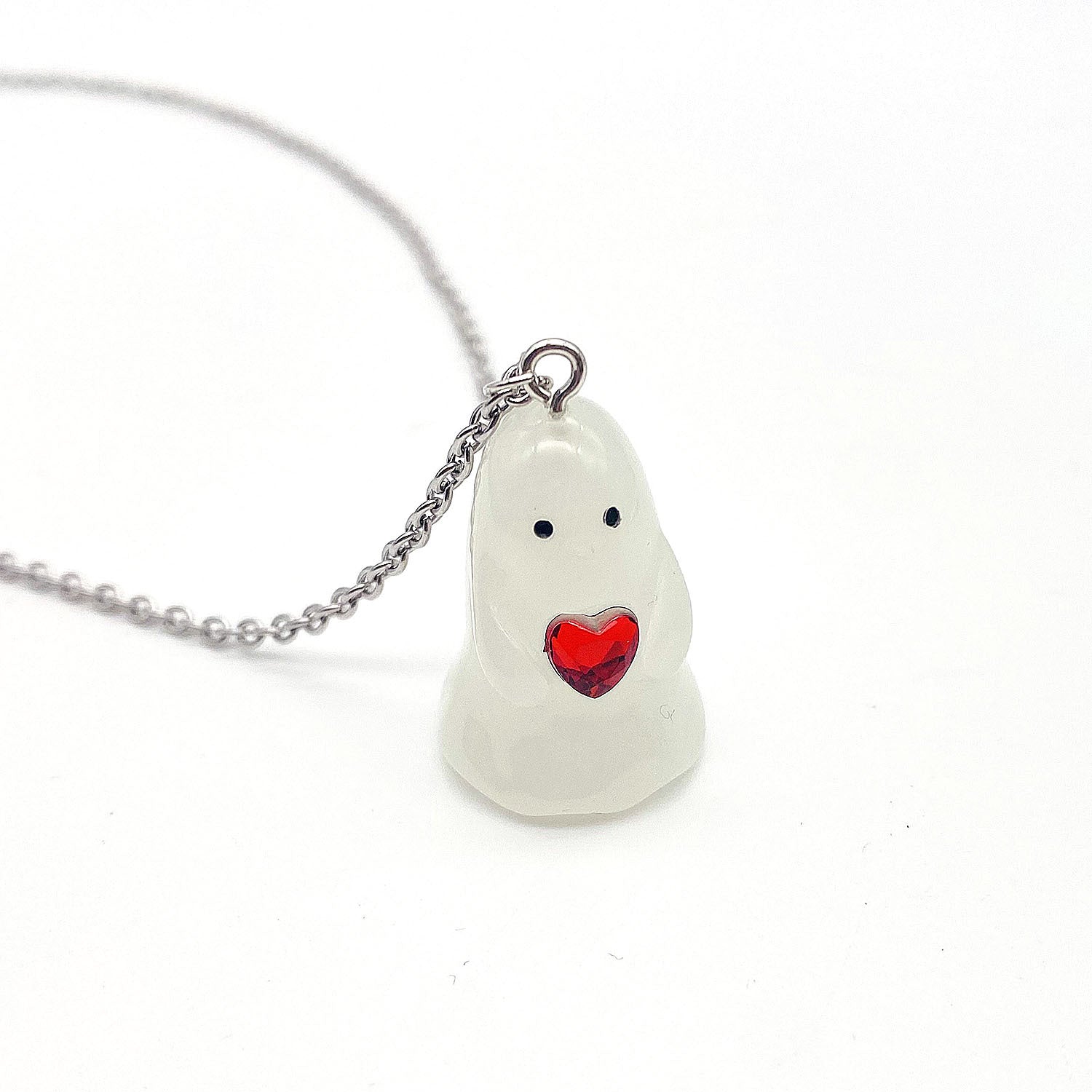 Wholesale Halloween 3D Luminous Ghost Pumpkin Corn Candy Necklace Earrings Set ACC-NE-ChenY001