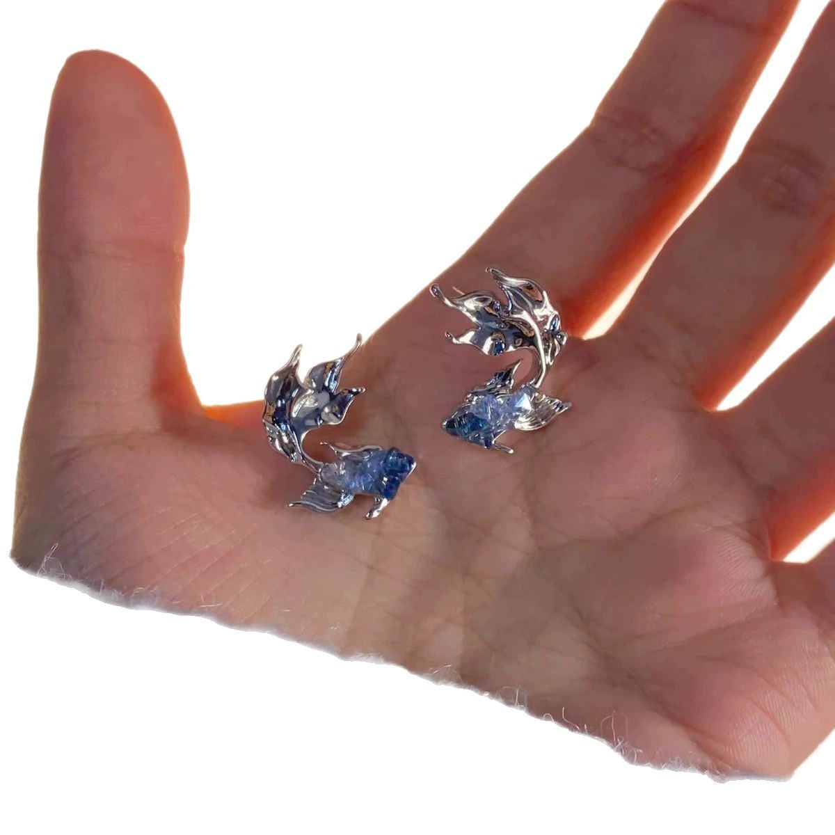 Wholesale  Gradient Koi Earrings