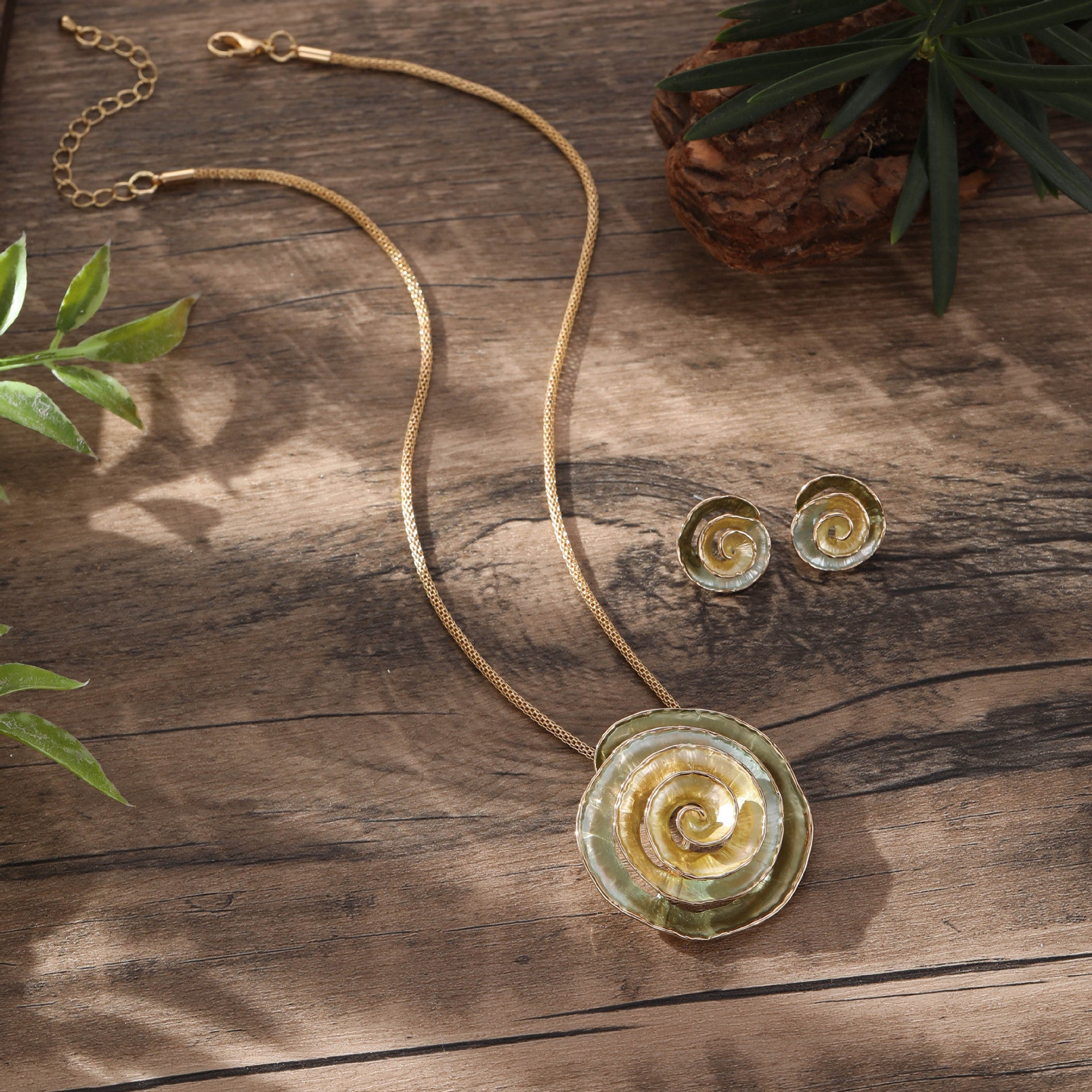 Wholesale  Enamel Gradient Eternal Flower Ear Stud  Banquet Earrings Necklace