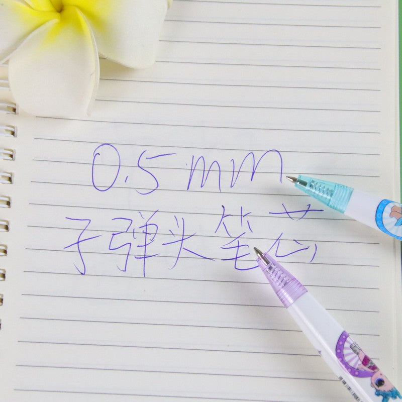 Wholesale  cute cartoon student stationery blue oily signature pen