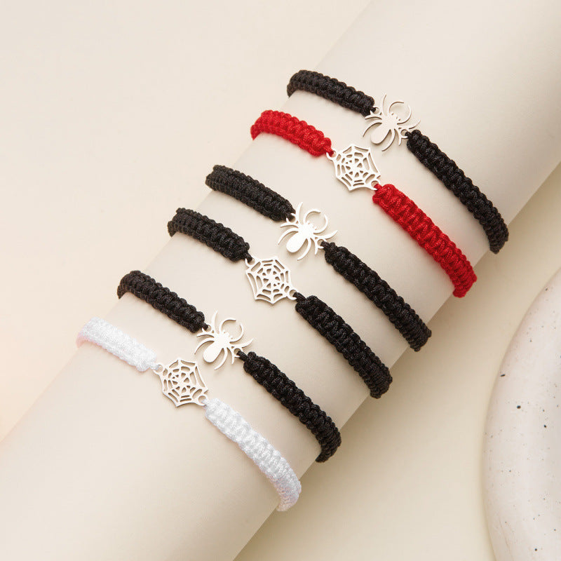 Wholesale  web Woven Bracelet Fashion Accessory for Couples Boutique Resale