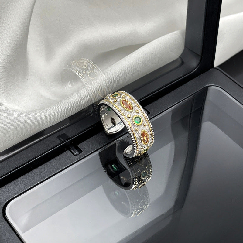 Wholesale  Retro Lace Open Ring