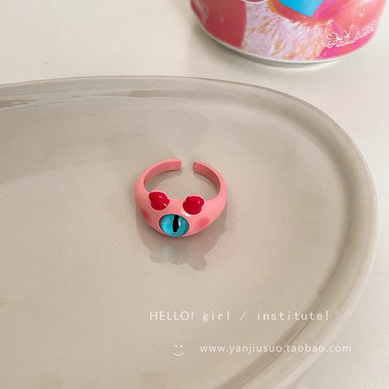 Wholesale Pink  Cute Monster Ring