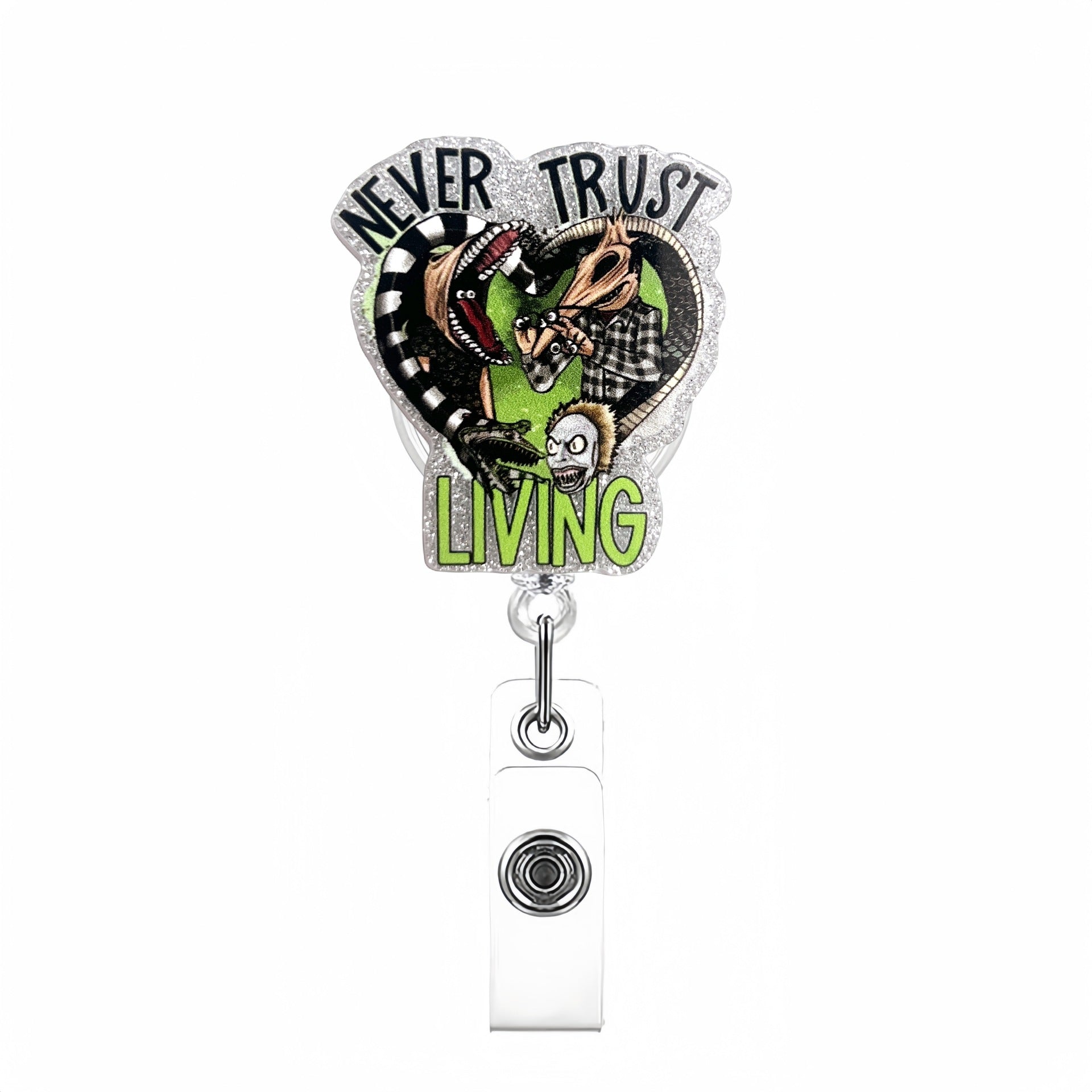 Wholesale Halloween Skull Badge Reels Keychains