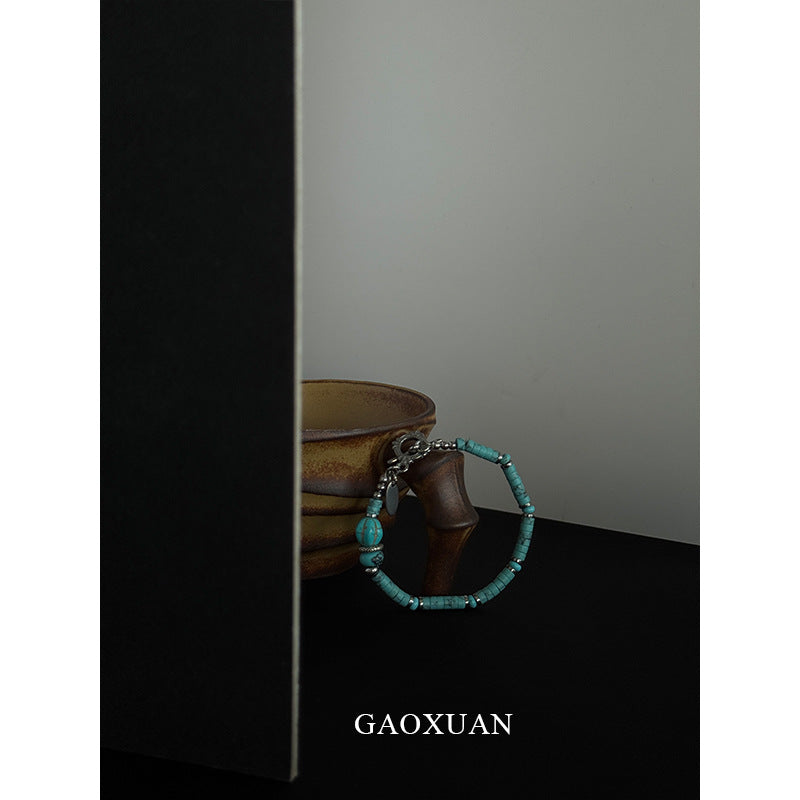 Wholesale Luxury Retro Ethnic Style Turquoise Beaded Bracelet
