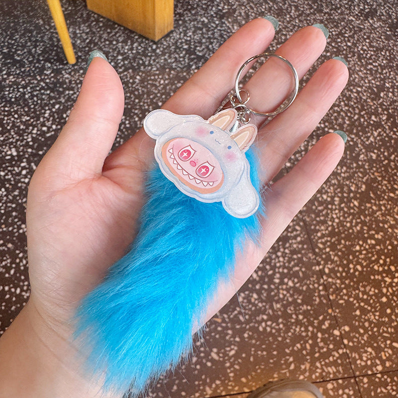 Wholesale Little Monster Plush Tail Keychains