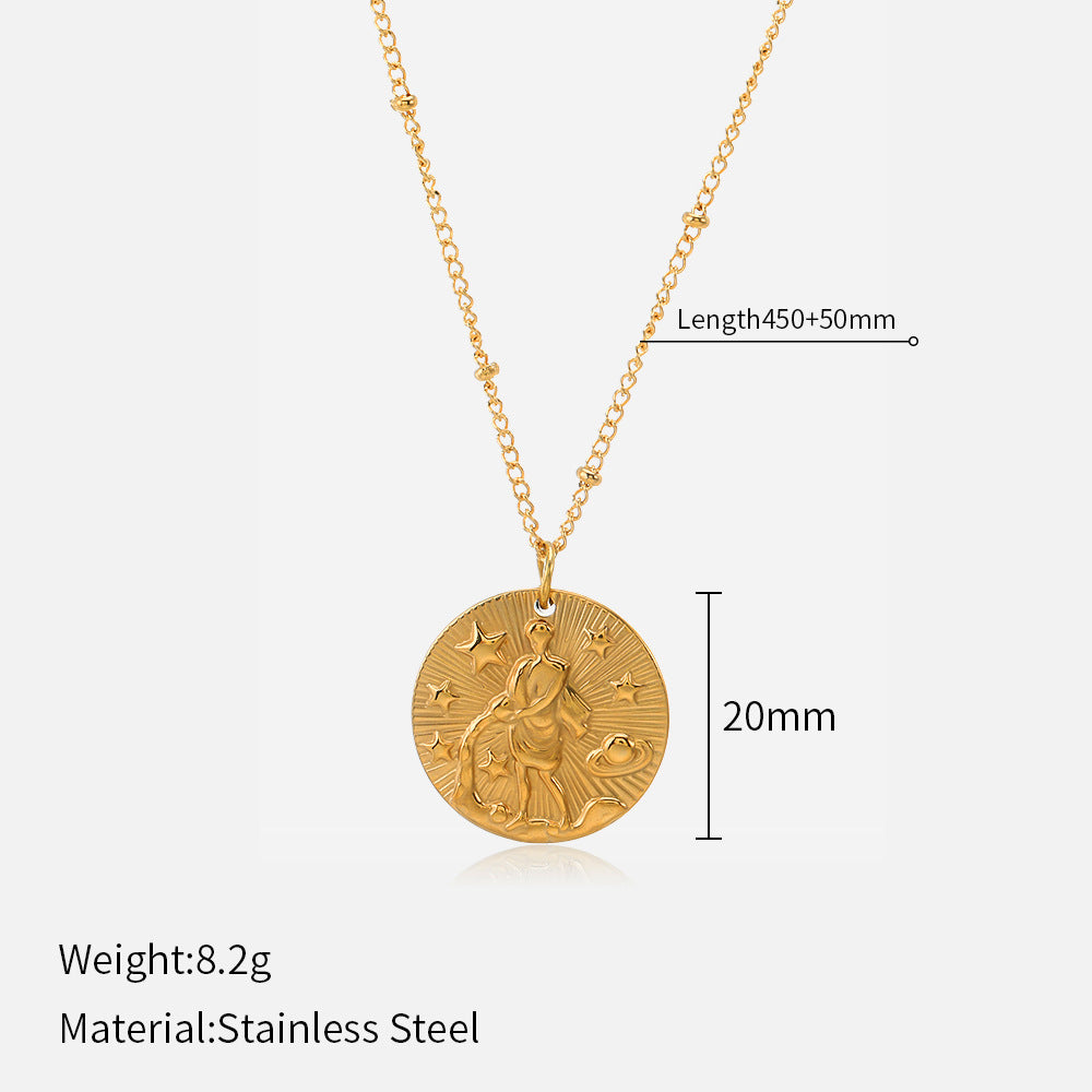 Wholesale Twelve Constellations Stainless Steel Necklace