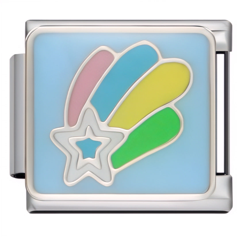 Wholesale Italian Charm Bracelet 9mm DIY Splicing Creative Pattern Stainless Steel Composable Bracelet