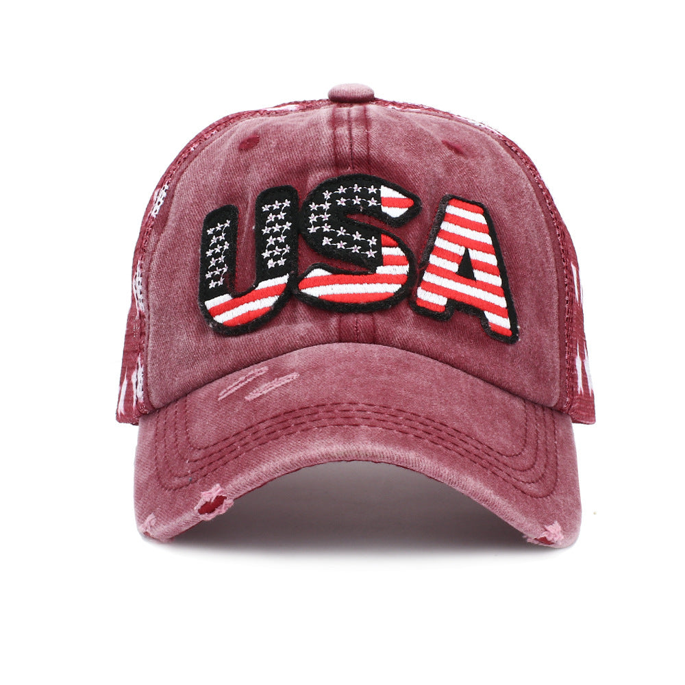 Wholesale American Independence Day USA Embroidered Baseball Cap Hat ACC-HT-RongZhao002