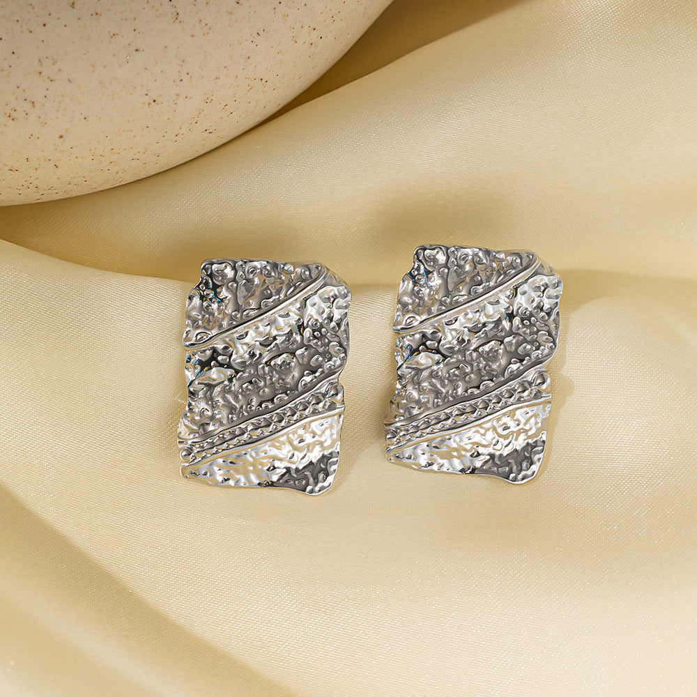 Wholesale 18K Gold Stainless Steel Earrings ACC-ES-QiYun005