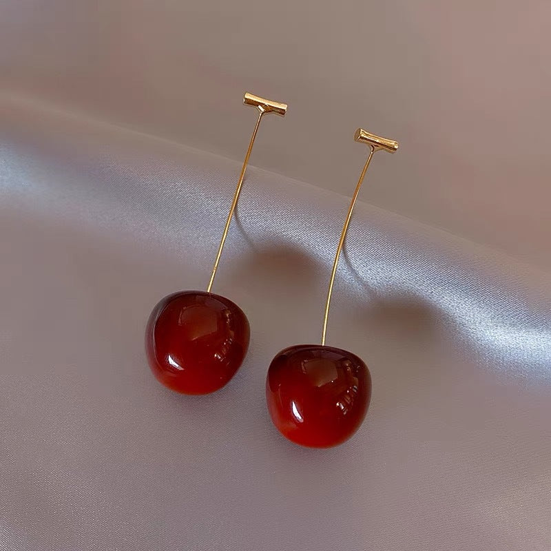 Wholesale  Flower Fruit Cherry Earrings