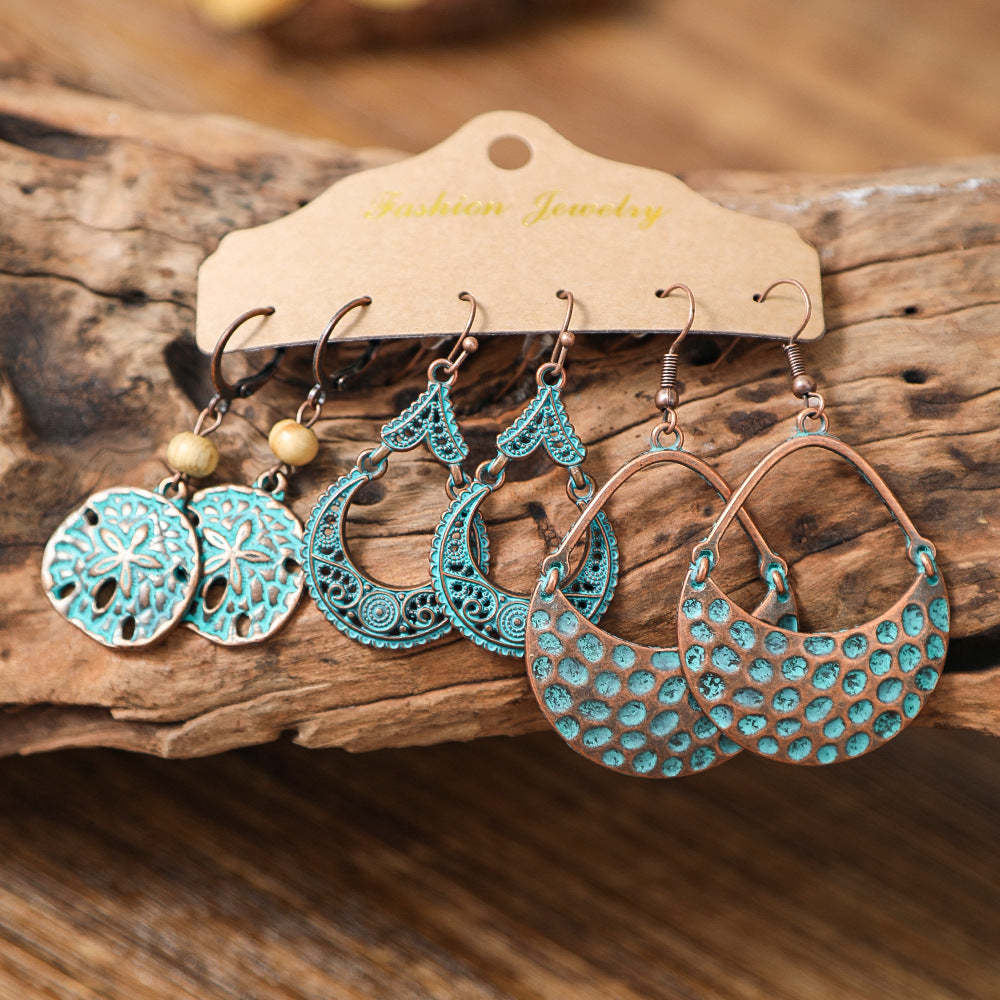Wholesale Zinc Alloy Ethnic Style Hand woven Earrings Fashion Accessory Gift