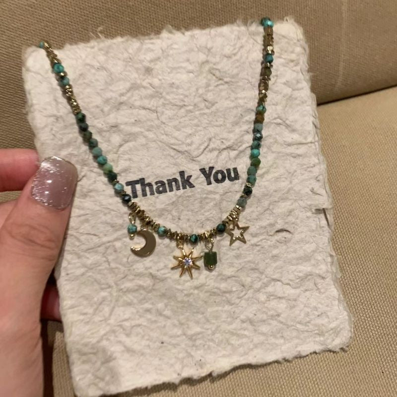 Wholesale Bohemian Sunflower Beaded Layered Necklace,  Trendy Choker Chain for Women,  Mixed Material,  Gift Jewelry Accessory