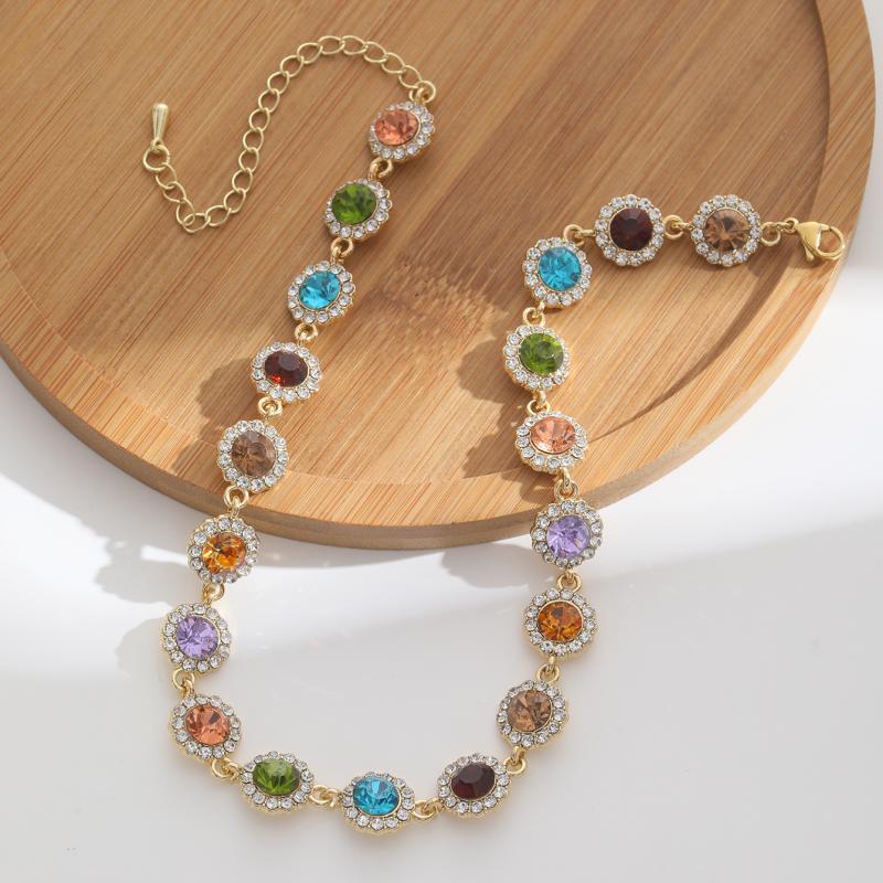 Wholesale colorful diamond necklace