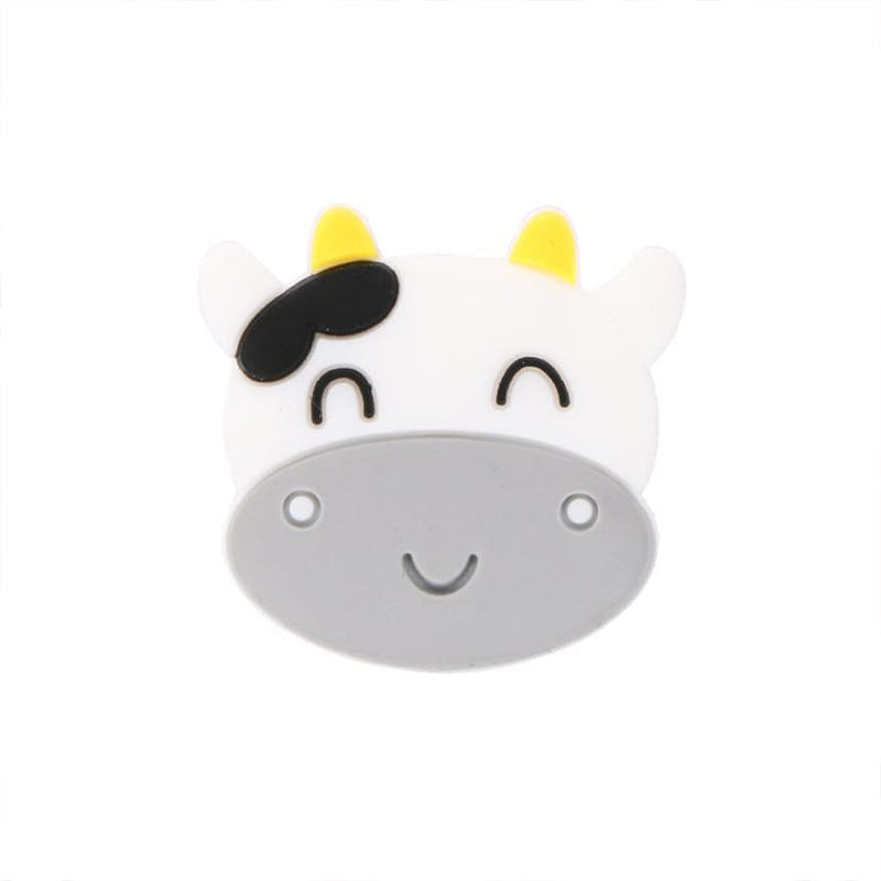 Wholesale 20pcs Cartoon Bull Head Focal Beads DIY Bead Accessories