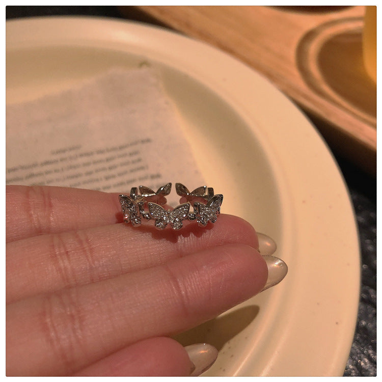 Wholesale Adjustable Micro Pavé Zircon Ring Fashion Accessory Gift for Women