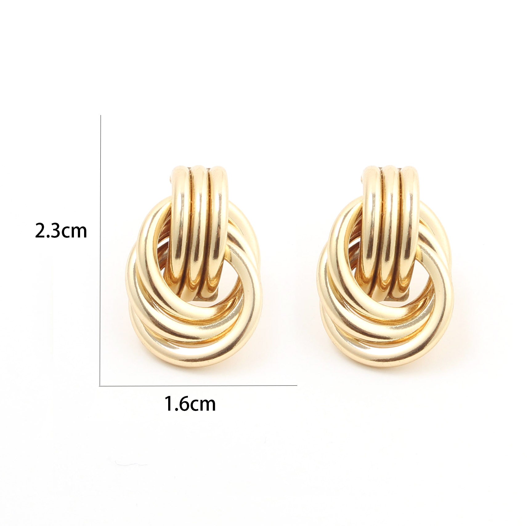 Wholesale Geometric Twist Alloy Earrings ACC-ES-XiaoCheng003