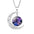 Wholesale Twelve Constellations Colorful Series Moon Necklace