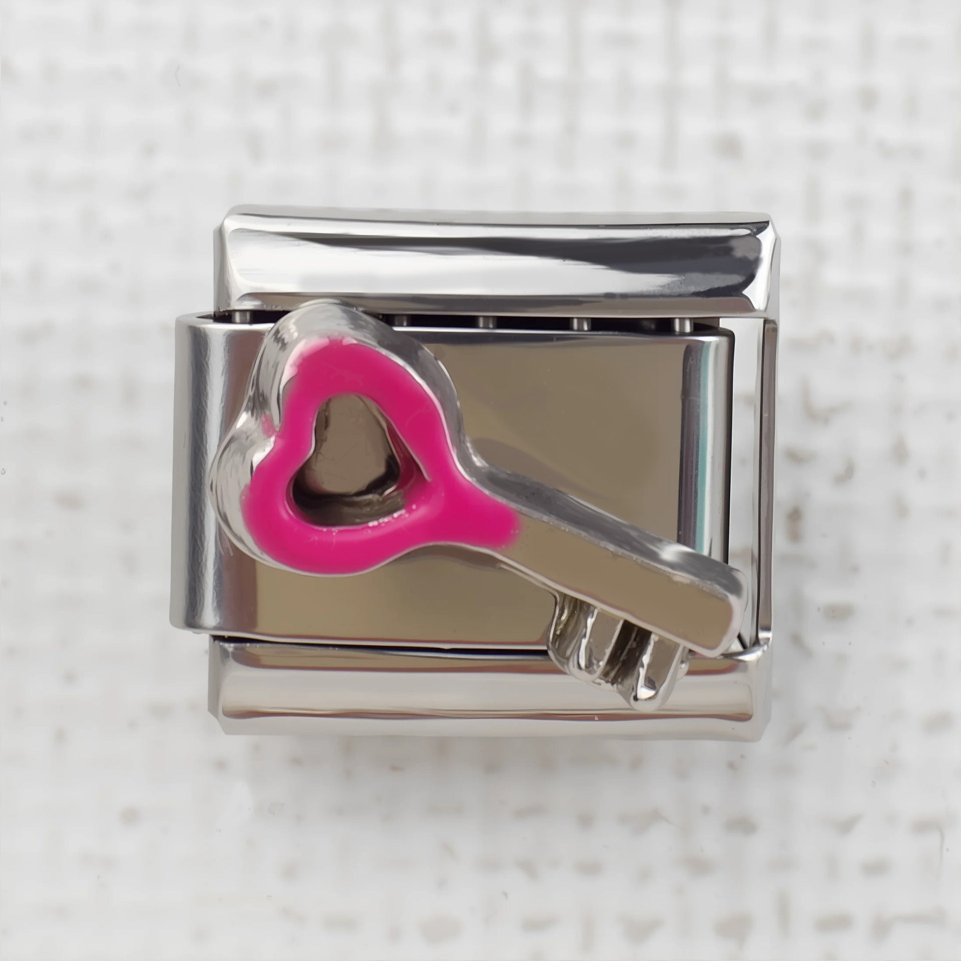 Wholesale 5pcs Italian Charm Bracelet 9mm DIY Splicing Creative Pattern Stainless Steel Composable Bracelet