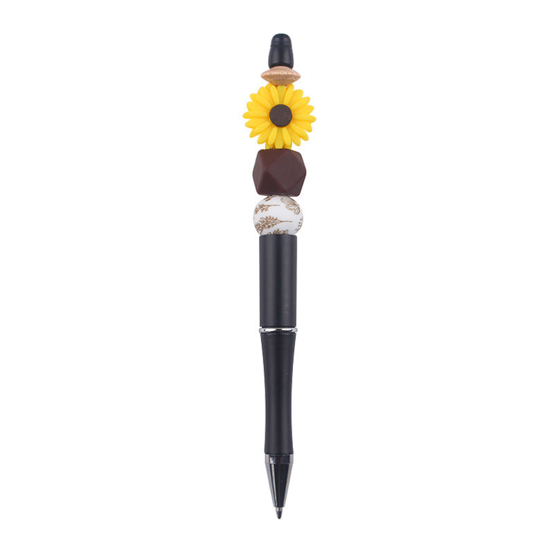 Wholesale Beaded Pen Gel Pen Creative DIY Cartoon Daisy Flowers  Pen
