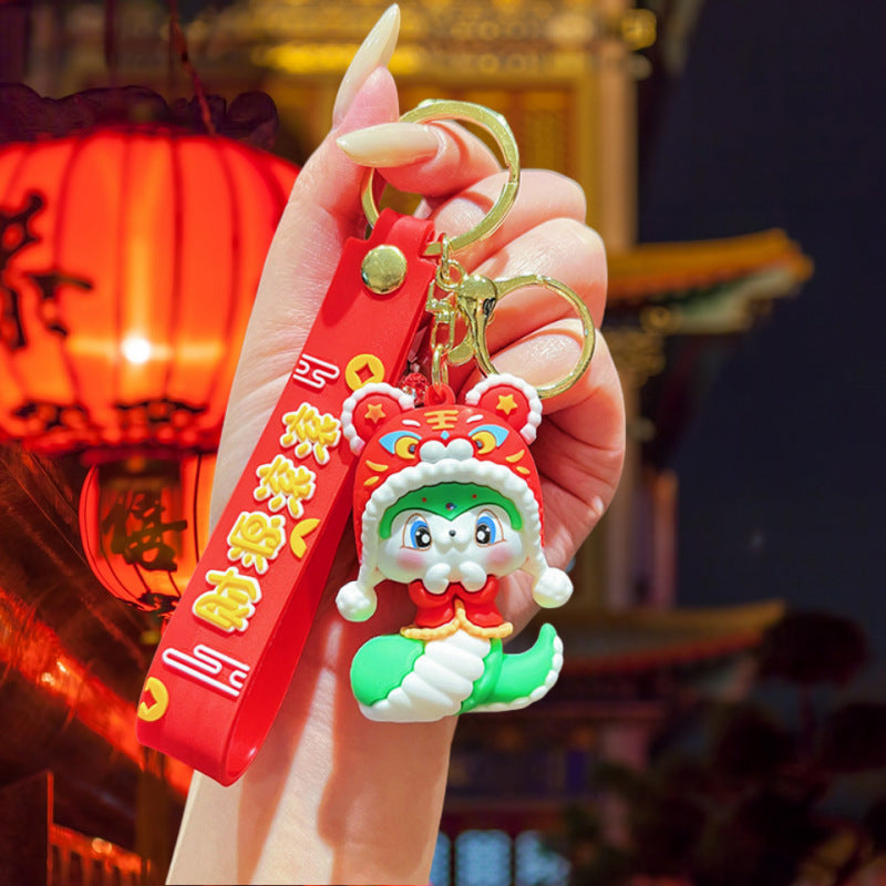 Wholesale Cute cartoon silicone keychain