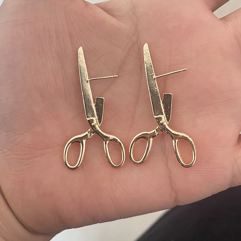 Wholesale Retro Scissors Alloy Earrings ACC-ES-FuSu007