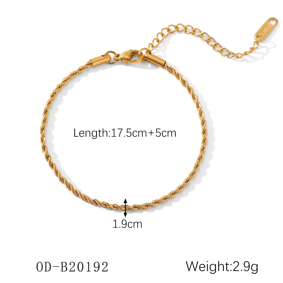 Wholesale 18K gold-plated bracelet stainless steel bracelet
