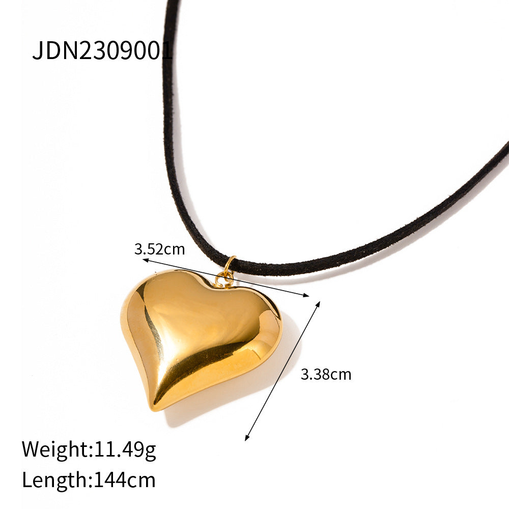 Wholesale Heart Series Vintage Love Necklace Stainless Steel ACC-NE-Wanx002