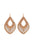 Wholesale  Retro Bohemian Style Pattern Leaves Wooden Earrings