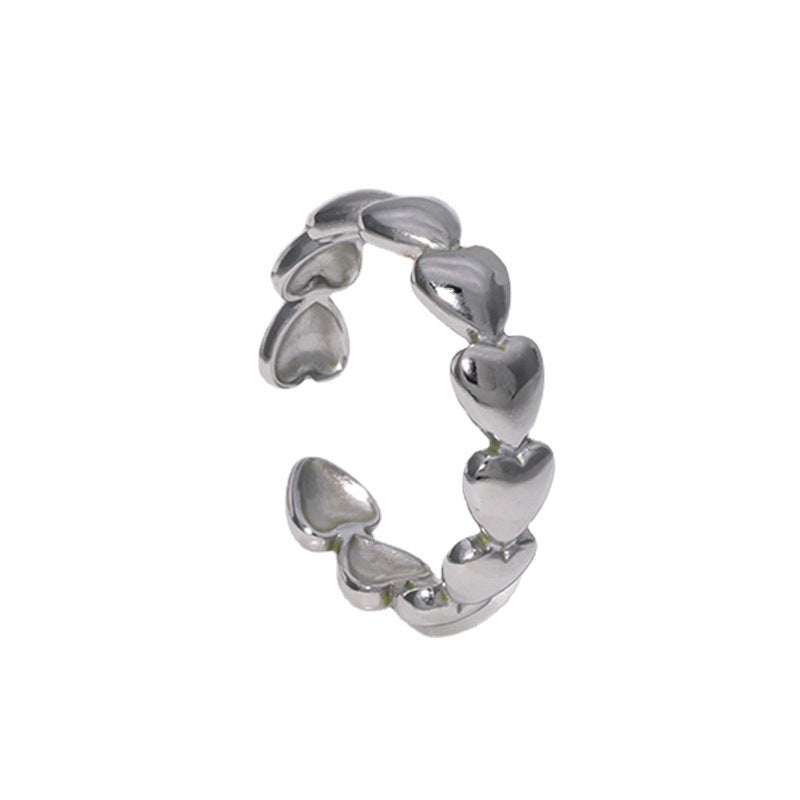 Wholesale Love Index Finger Ring Stainless Steel Open Rings ACC-RS-Manguo002