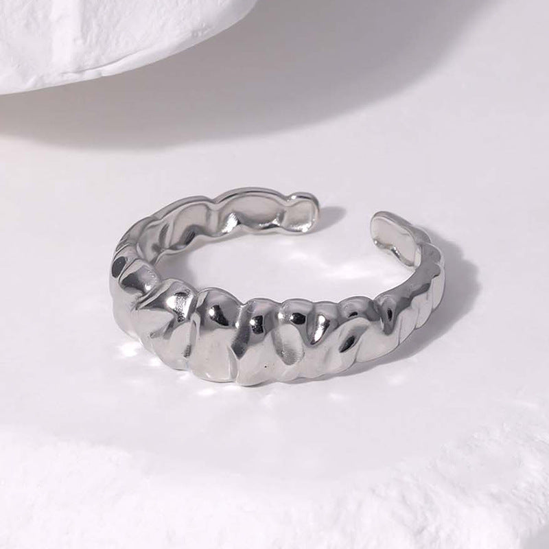 Wholesale Open Index Finger Ring Stainless Steel Rings ACC-RS-Manguo006