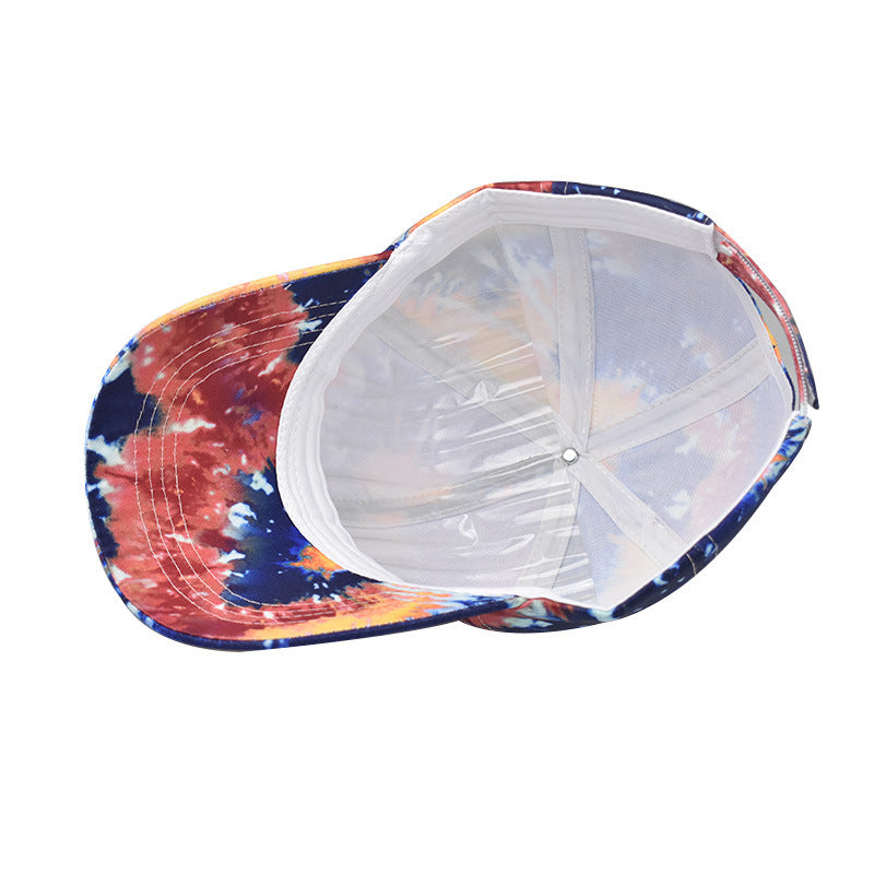 Wholesale Stylish Chinese Style Gradient Baseball Cap With Traditional Painting Print Adjustable Outdoor Sun Hat For Summer