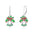 Wholesale  Christmas Ornaments, Creative Personalized Christmas Tree Bow Earrings