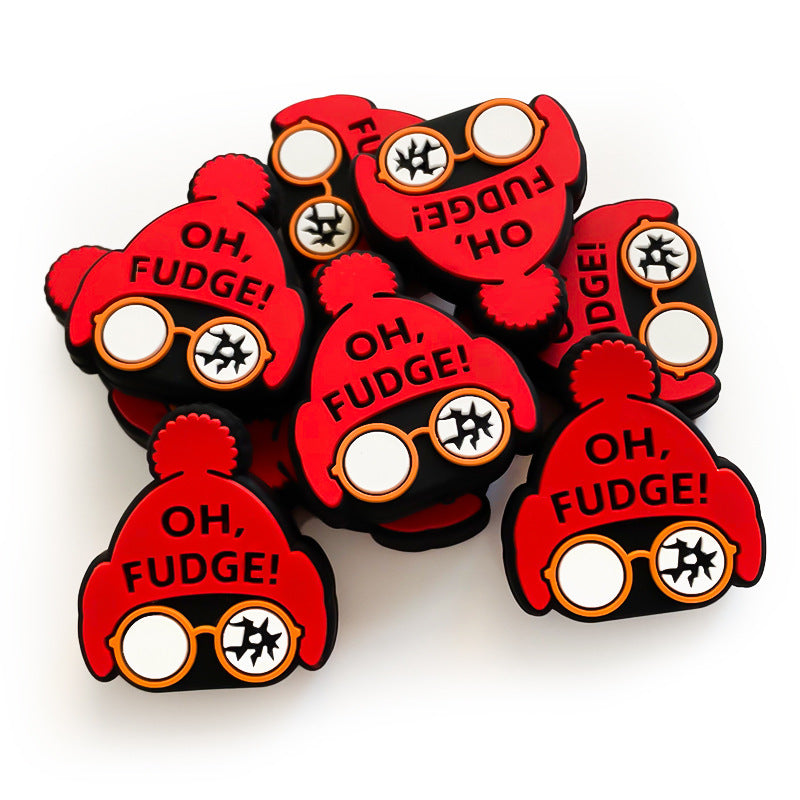 Wholesale 10pcs Silicone Cartoon Christmas Hat Focal Beads ACC-BDS-WDX120