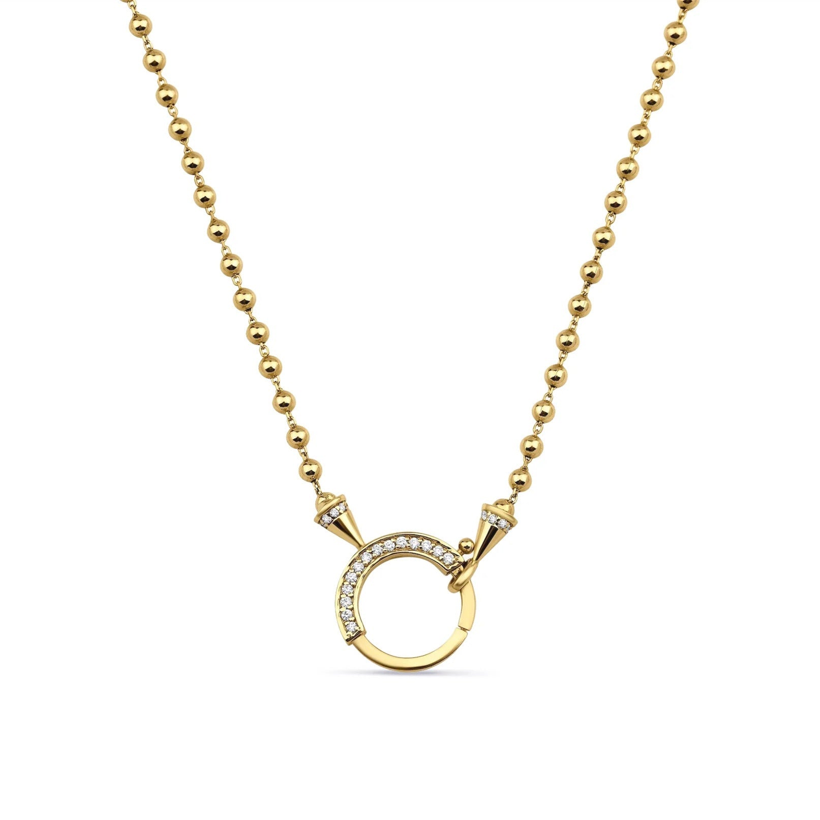 Wholesale Stainless Steel Sun and Moon Eyes Colorful Diamond Mushroom Necklace