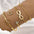 Wholesale  4pcs/set alloy love knot bracelet set creative heart love geometric cross bracelet