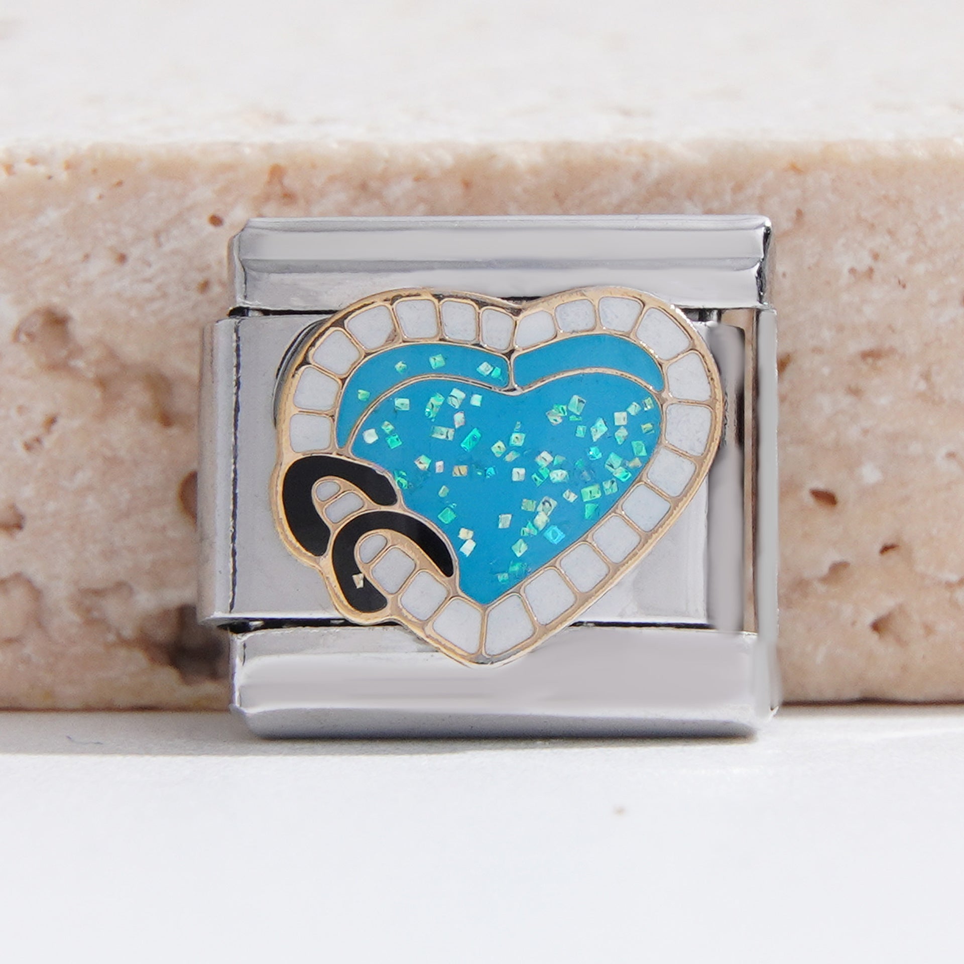 Wholesale Italian Charm Bracelet 9mm DIY Splicing Creative Pattern Stainless Steel Composable Bracelet