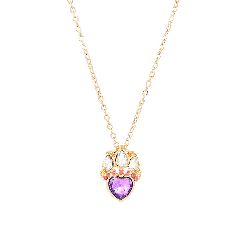 Wholesale Cartoon Hollow Heart Pendant Love Clavicle Necklace ACC-NE-YunJ008