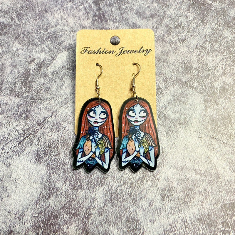 Wholesale Halloween Acrylic Earrings ACC-ES-XinChuan072