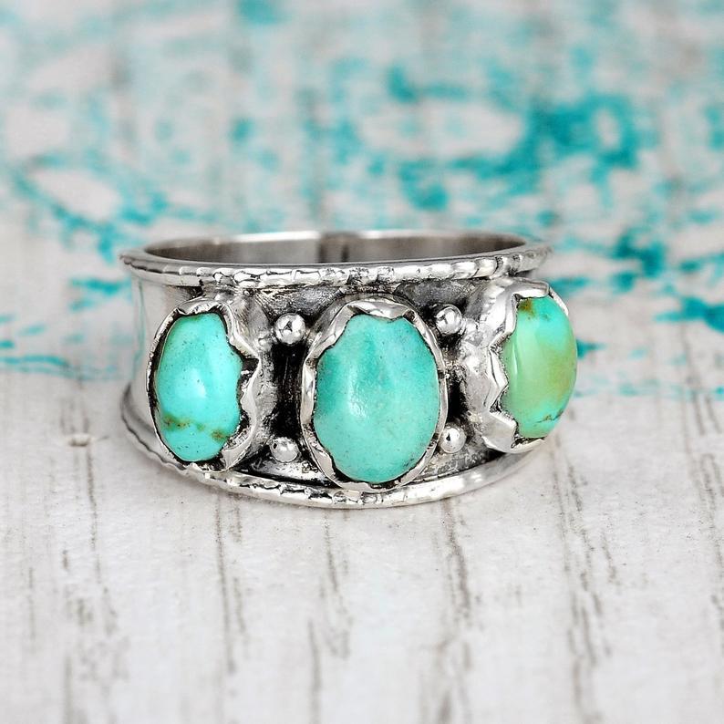 Wholesale Turquoise Vintage Bohemian Ring