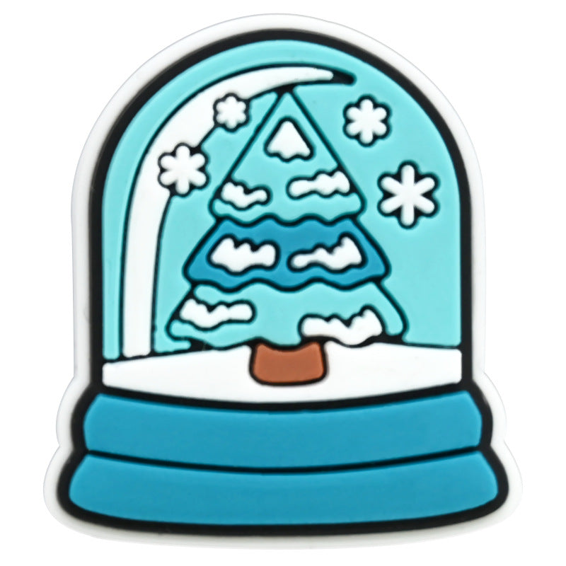 Wholesale Random 100pcs Winter PVC Soft Rubber Shoe Buckle Decoration ACC-SC-RYY058