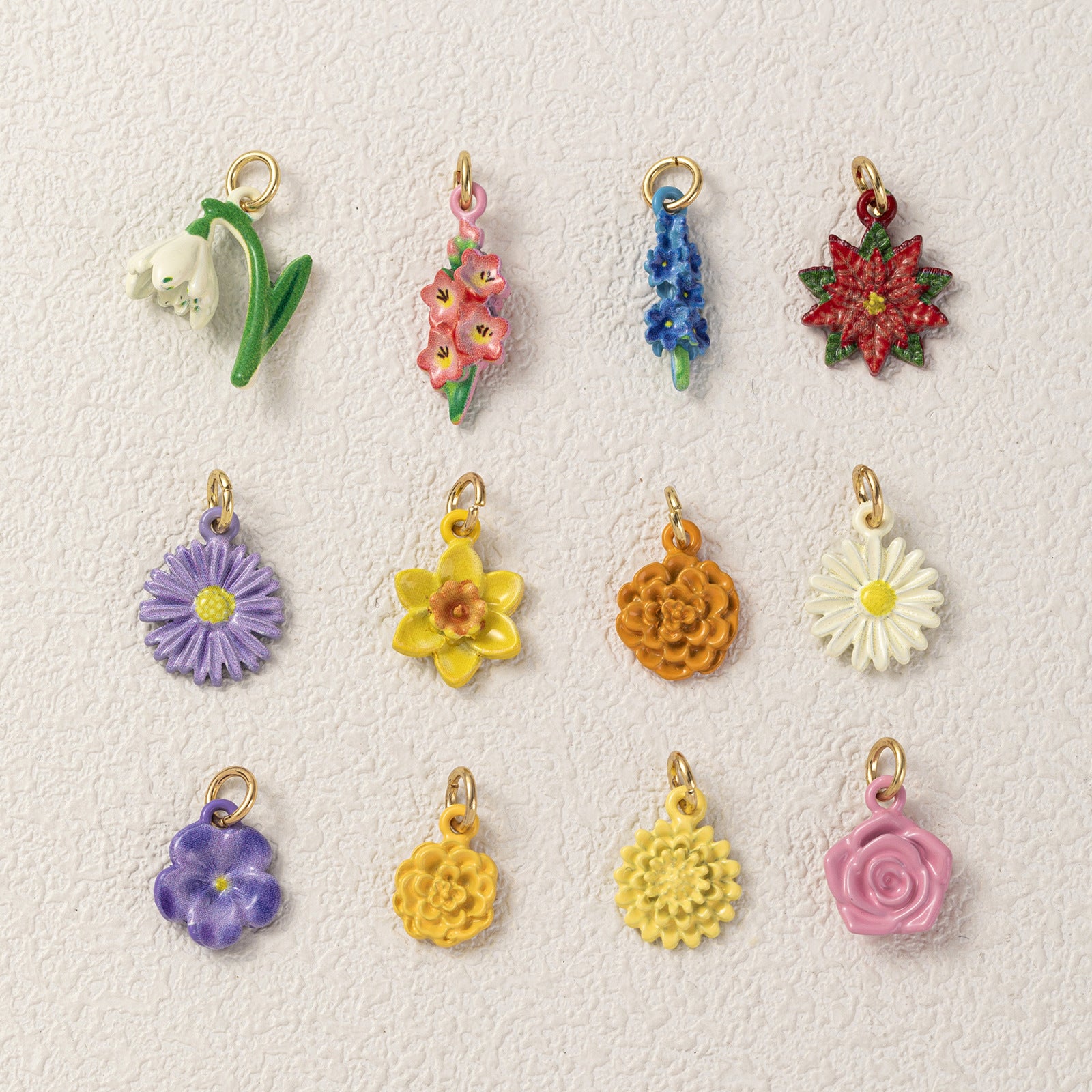 Wholesale Alloy Floral Pendant Charms 3D Lily DIY Necklace Jewelry Making Accessory Stylish Gift For Party Boutique Resale