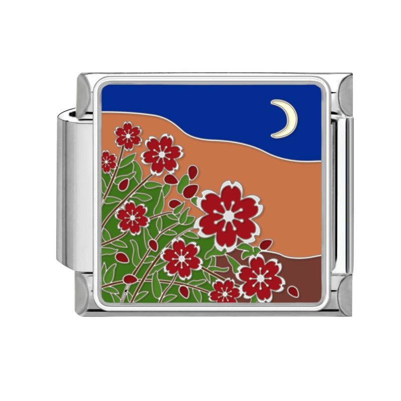 Wholesale Italian Charm Bracelet 9mm DIY Splicing Cute Creative Pendant Stainless Steel Composable Bracelet