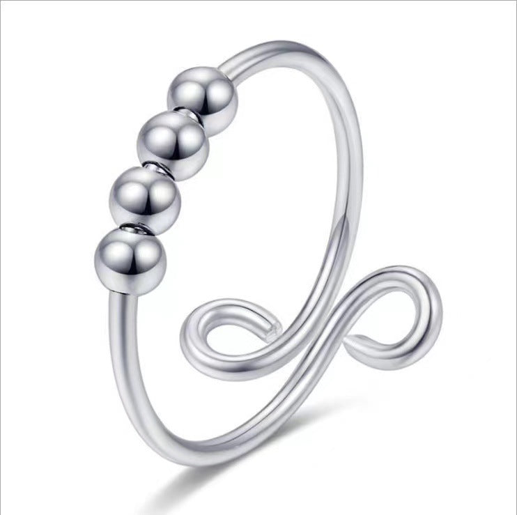 Wholesale Copper  open double-layer adjustable pressure ring